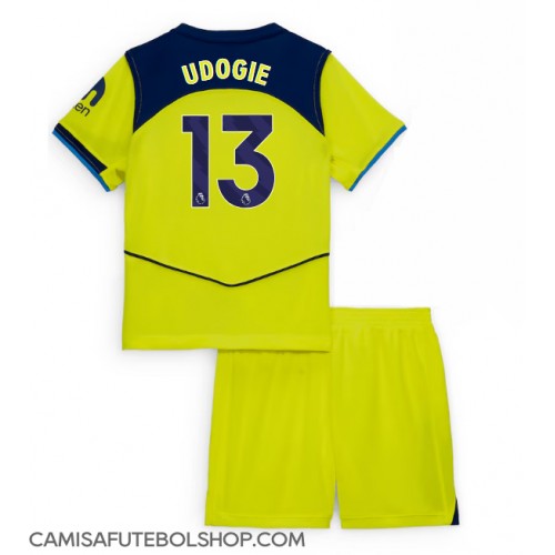Camisa de time de futebol Tottenham Hotspur Destiny Udogie #13 Replicas 3º Equipamento Infantil 2025-26 Manga Curta (+ Calças curtas)